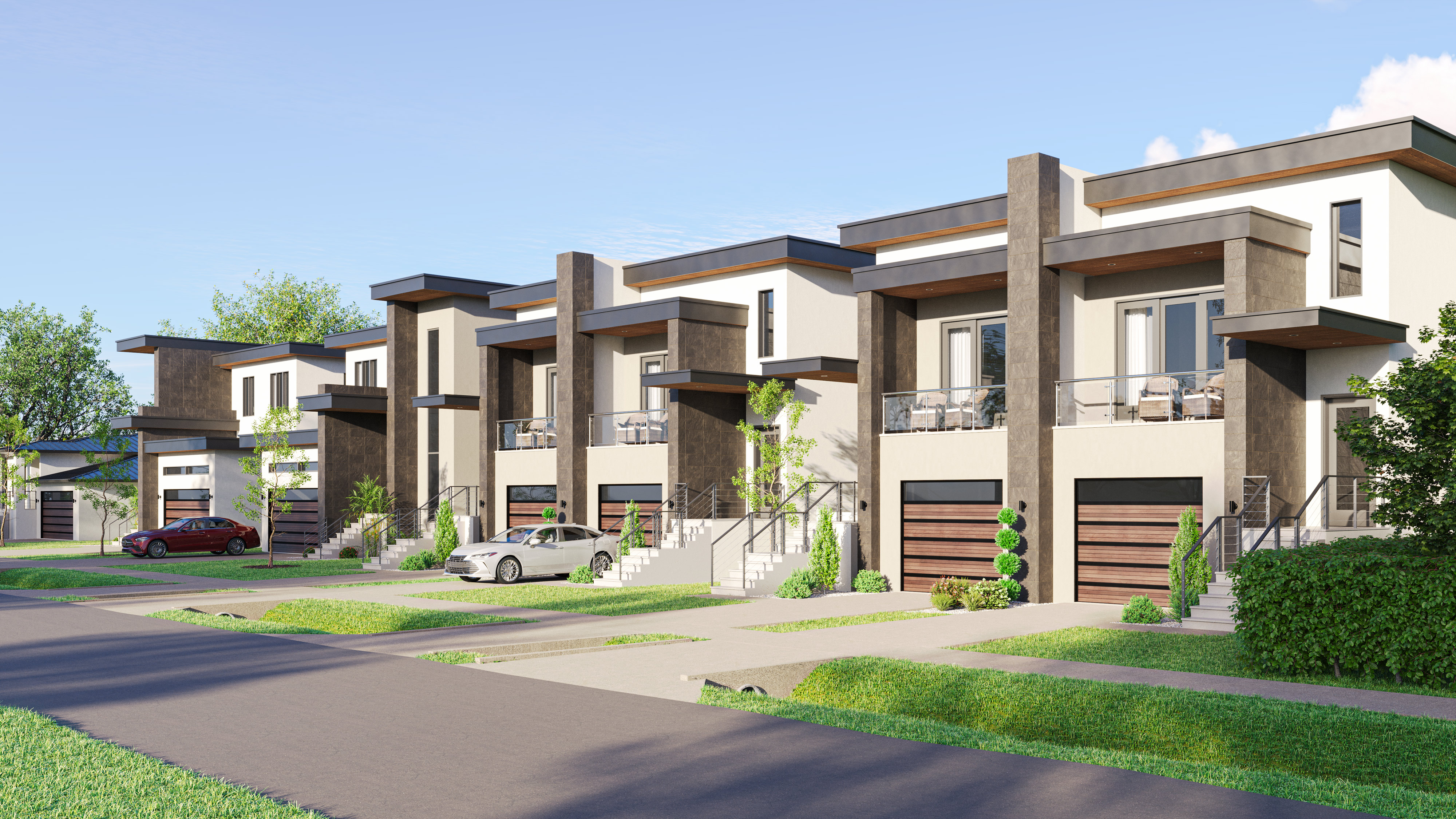 Architectural rendering — McElroy Residences streetscape